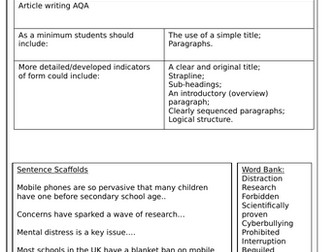English Language Paper 2 Question 5