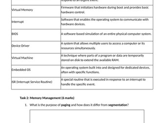 H046/H446 1.2.1 Topic Test