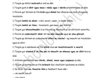 Dínit an Bhróin - Irish Poetry Leaving Certificate