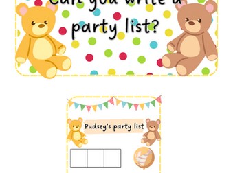 Pudsey - Phonics Party List