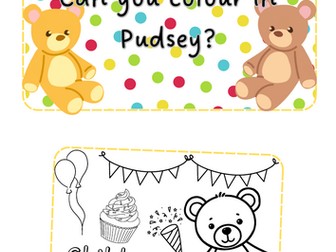 Pudsey - Colouring sheets