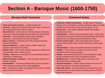 Cambridge AS Music 9483 - Section A Set Works (exams 2025-26)