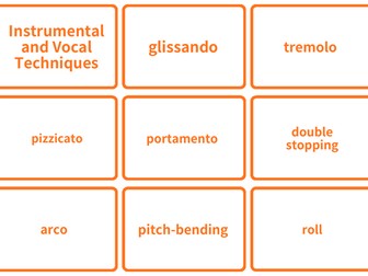 Cambridge IGCSE Music 0410 - Key Vocabulary Flashcards