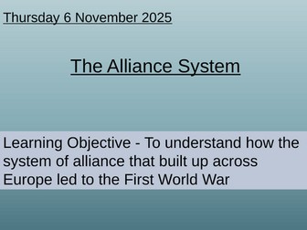 Y11 - Conflict and Tension - WW1 - AQA Unit Award