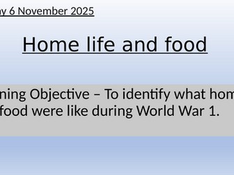 Y11 - WW1 Life