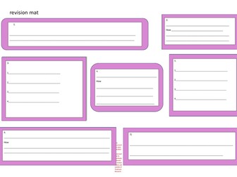 Revision Mat Blank Layout