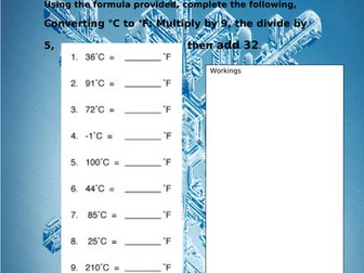 Maths air con resource