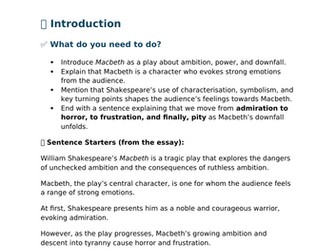 Macbeth - Unit of Work