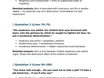 Iain Crichton Smith - Mother and Son Set Text