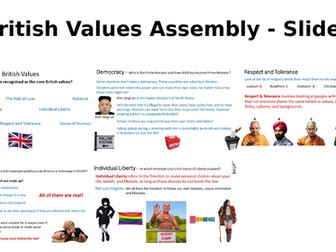 British Values Assembly or PSHE Lesson