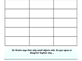 Floating and sinking