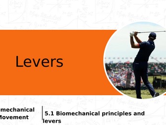 Levers (AQA A Level PE)