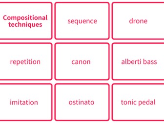 Cambridge AS Music 9483 - Key Vocabulary Flashcards