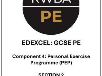 Edexcel GCSE PE - PEP Section 2 Pupil Guide