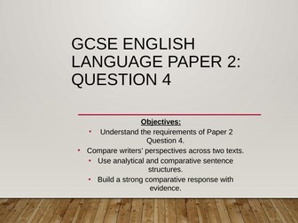 Language Paper 2 Question 4 lesson