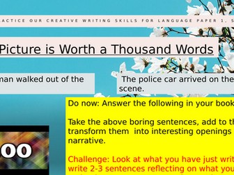 Creative Writing Lesson with Picture Prompt (Nighthawks)