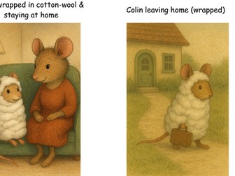 EYFS Literacy Lesson based on Colin Cottonwool story Lesson 2