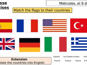 Spanish KS3 countries and nationalities
