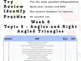 GCSE Maths Higher - Angles & Right-Angled Triangles Workbook (Grades 6-9)