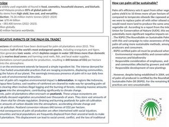 Palm Oil Fact Sheet