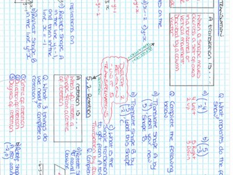 Mathematics Transformations Revision Sheet