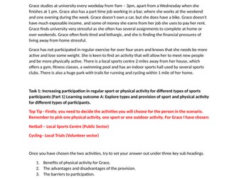 BTEC Tech Award in Sport (Level 2) - Component 1 Teachers Guide to all Tasks