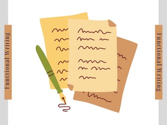 Functional Writing - First Year English (Persuasive, Personal & Practical Writing)