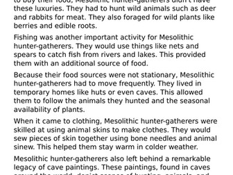 The Write Stuff Stone Age Boy Unit