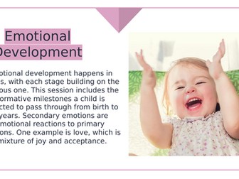 New AAQ - Early Childhood Development Emotioanl Dev and Bowlby Attachment Theory