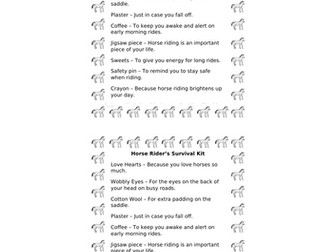 Horse Rider’s Survival Kit