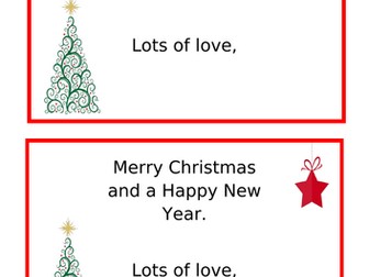 Christmas Card Insert