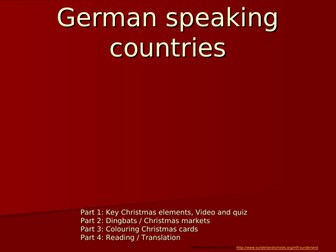 German KS4 Weihnachtslesson