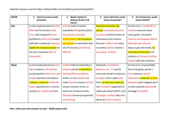 GCSE Italian speaking activity: School and Work