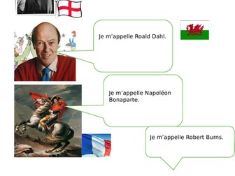 D' ou viens-tu ? speaking, reading and writing tasks (famous people, landmarks, famous food)