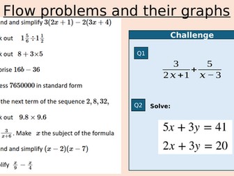 Flow problems (Rate of flow)