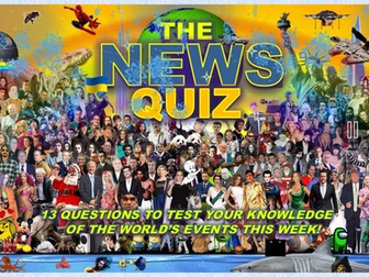 The News Quiz December 1st - 8th 2025 Form Tutor Time Current Affairs