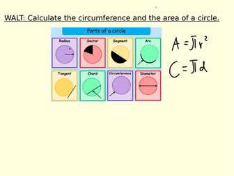 Circumference and Area of a circle