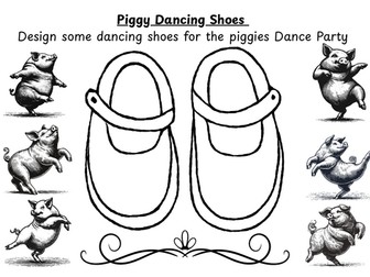 Piggy Dancing Shoes - Designing shoes for Piggy