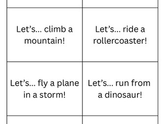 Drama Starter Cards – “Let’s…” Action Prompts for KS2/KS3