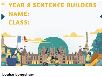 French set of sentence builders- Year 8