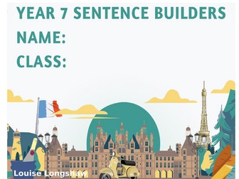Full set of KS3 and KS4 French sentence builders