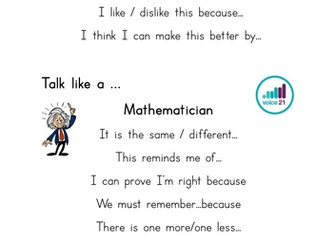 Oracy - Talk like a... sentence stems