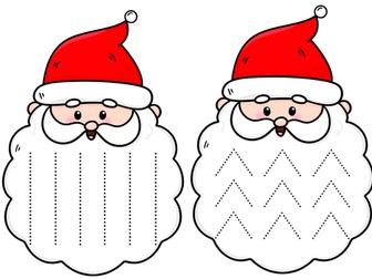 Fine Motor Skills Santa Faces
