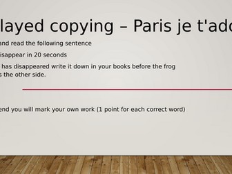 Delayed copying powerpoint Paris Studio 2