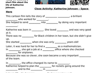 Katherine Johnson Reading Comprehension - Black History Month