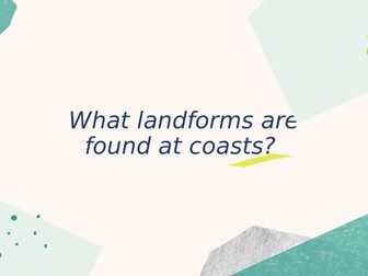 Coastal landforms starter activity