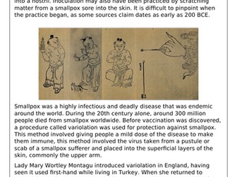 Vaccinations GCSE Comprehension Task