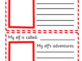 Elf Adventure Writing Sheet