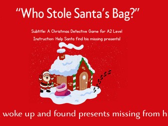 Santa was Robbed!-A Christmas Detective Game (A2)