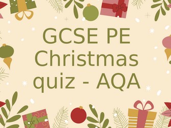 GCSE PE AQA Christmas knowledge quiz